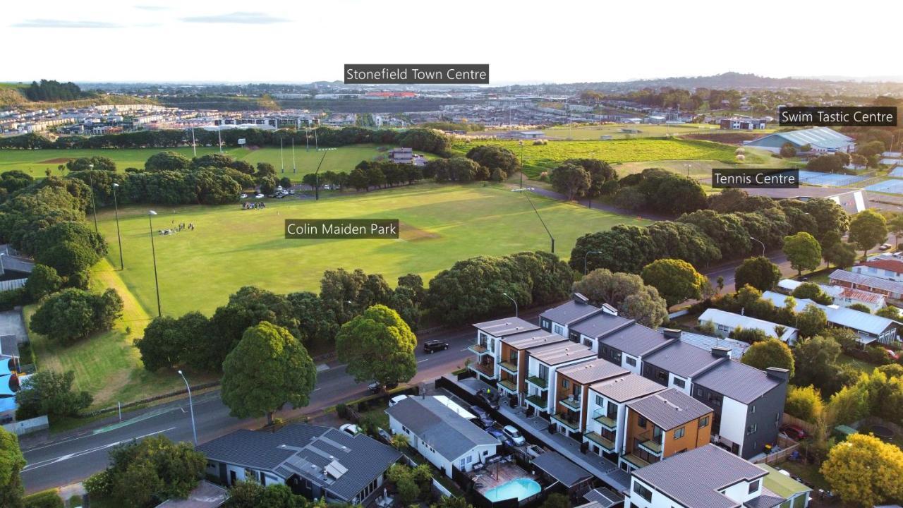 Luxury Brand New Designer Living Apartment Auckland Exterior foto